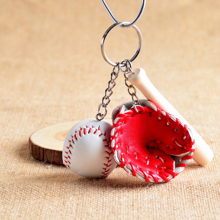 Baseball three-piece Keychain pendant price for 3 pcs Style C