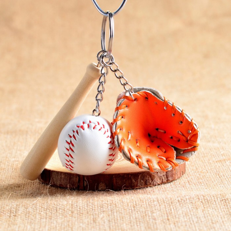 Baseball three-piece Keychain pendant price for 3 pcs Style D