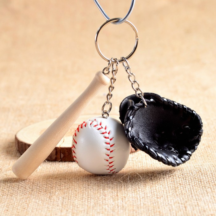 Baseball three-piece Keychain pendant price for 3 pcs Style A