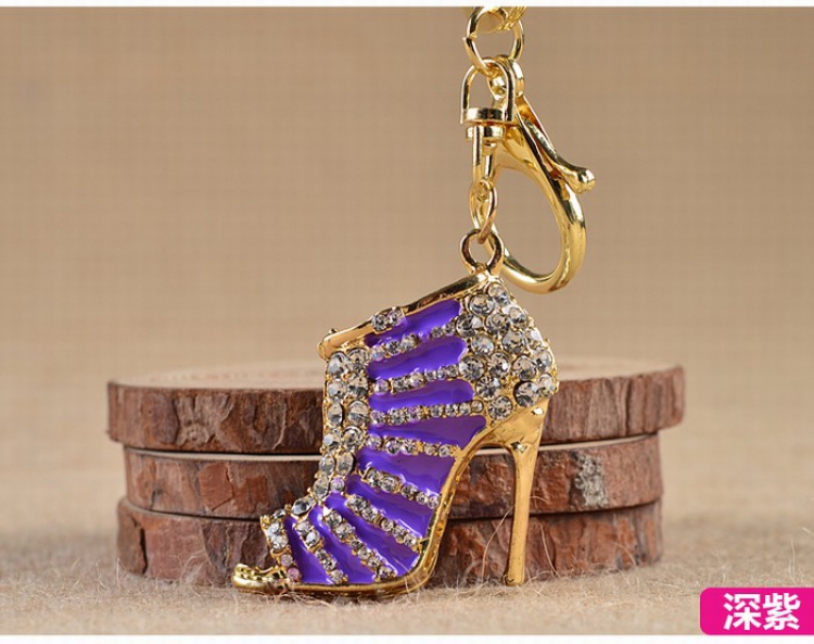 Rhinestone high heels Keychain pendant price for 5 pcs Style E