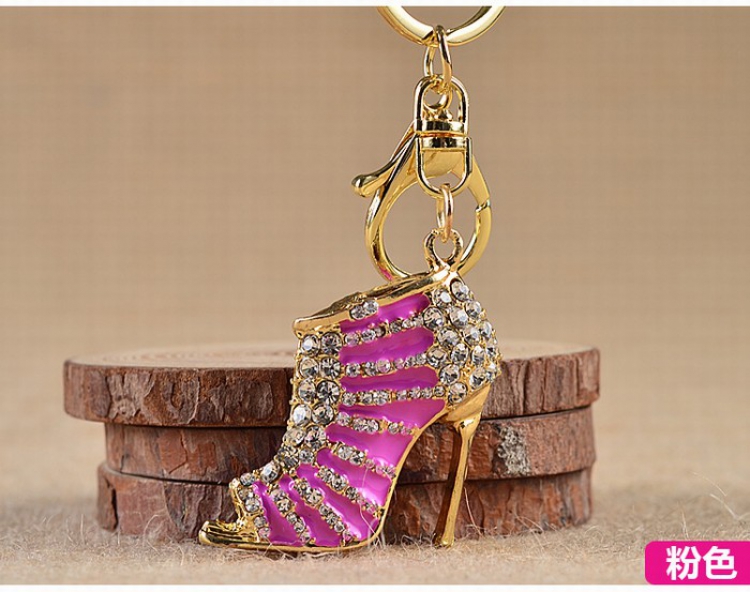 Rhinestone high heels Keychain pendant price for 5 pcs Style D