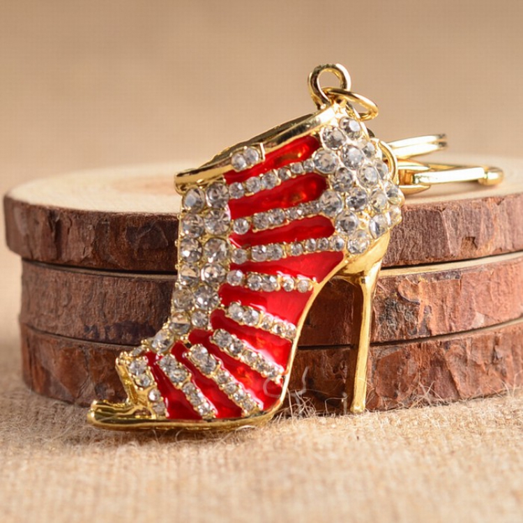 Rhinestone high heels Keychain pendant price for 5 pcs Style C