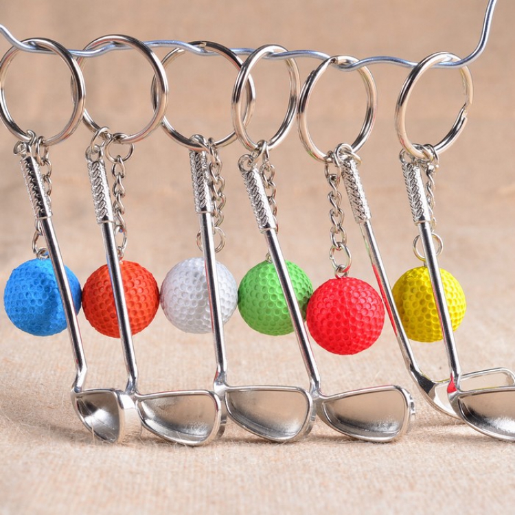 Golf a set of 6 models Keychain pendant