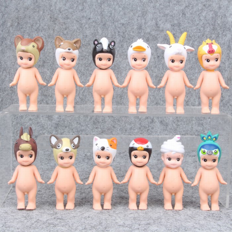 Angel doll BB a set of 12 Bagged Figure Decoration  8CM 0.33KG