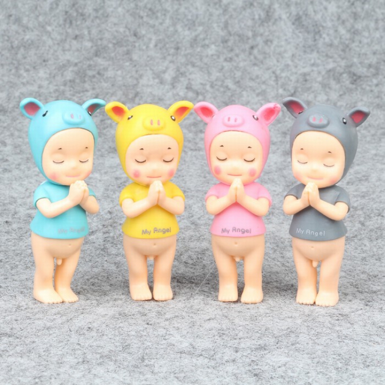 Angel doll BB a set of 4 Bagged Figure Decoration 8CM 0.08KG