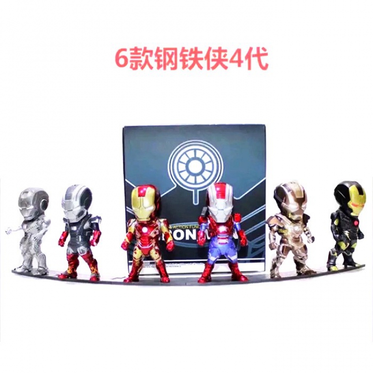 The avengers allianc 4th generation a set of 6 models iron Man Boxed Figure Decoration