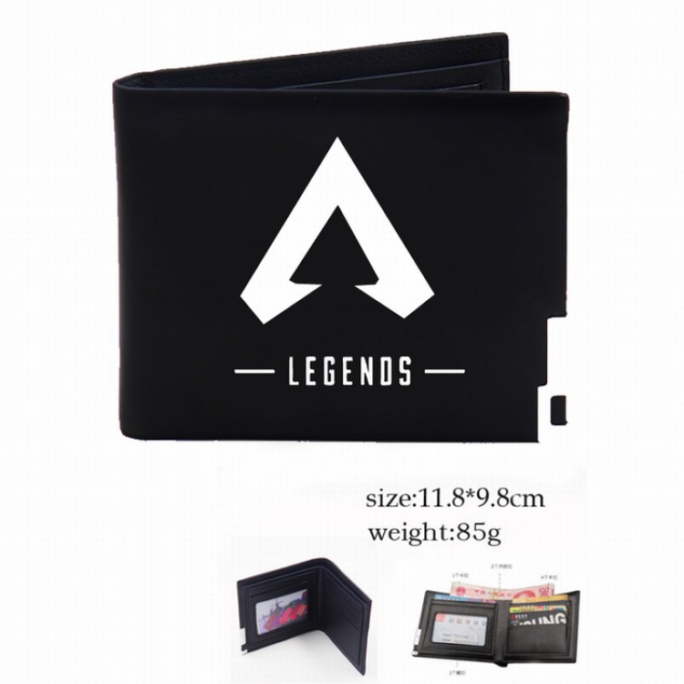 Apex Legends Black Short Two-fold wallet Purse Style G
