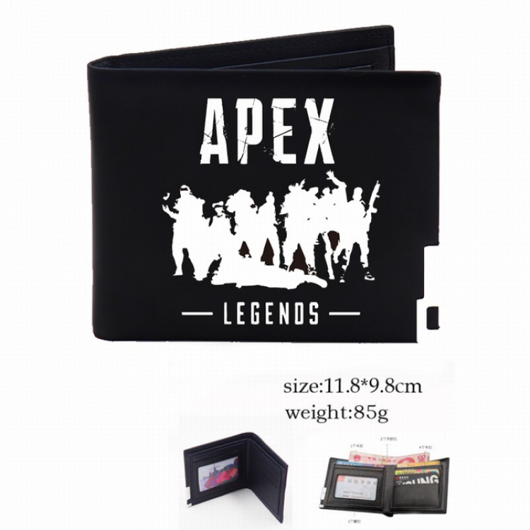 Apex Legends Black Short Two-fold wallet Purse Style H
