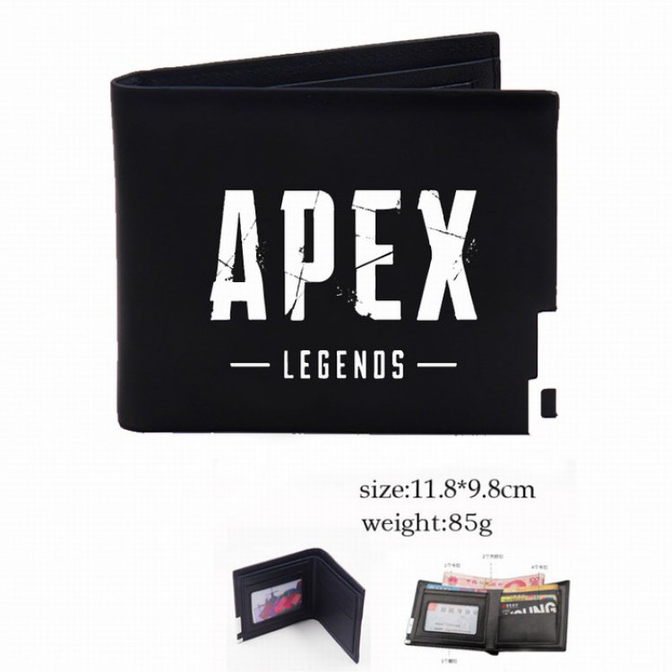 Apex Legends Black Short Two-fold wallet Purse Style D