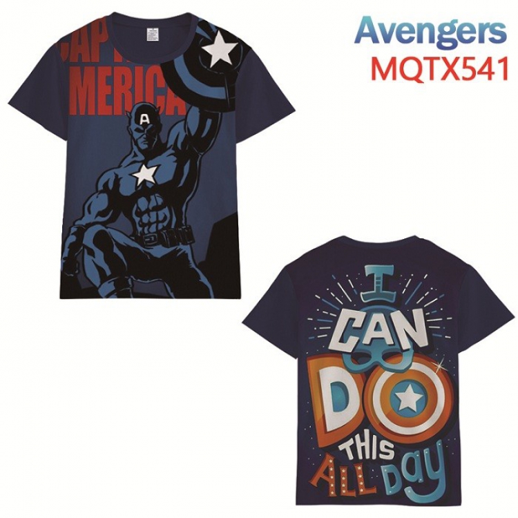 The avengers allianc Full color printed short sleeve t-shirt 10 sizes from XXS to XXXXXL MQTX541