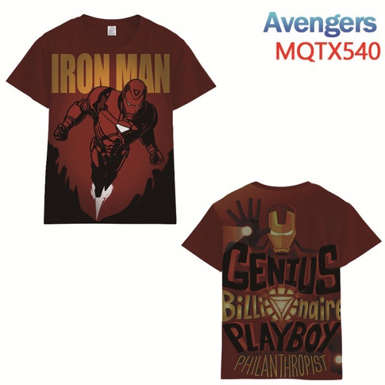 The avengers allianc Full color printed short sleeve t-shirt 10 sizes from XXS to XXXXXL MQTX540