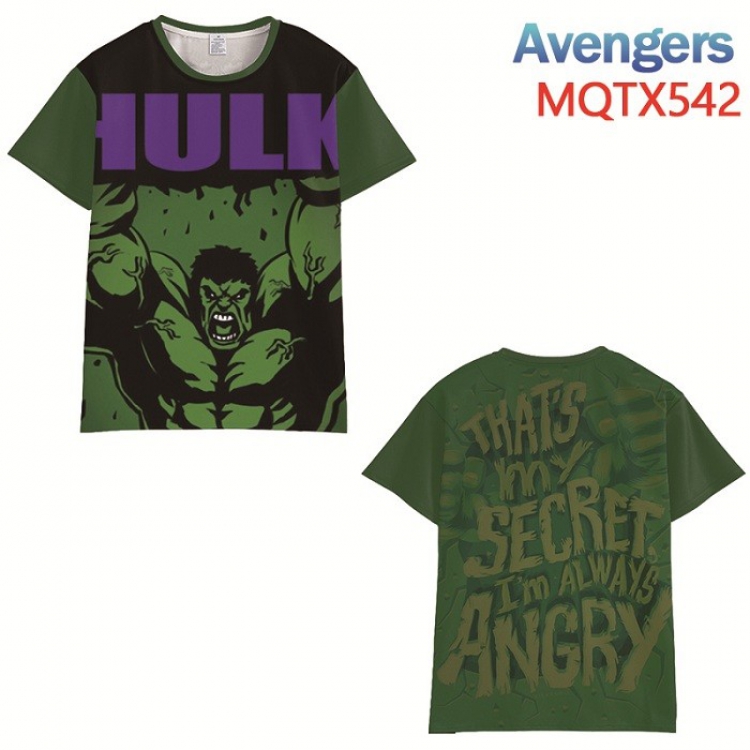The avengers allianc Full color printed short sleeve t-shirt 10 sizes from XXS to XXXXXL MQTX542