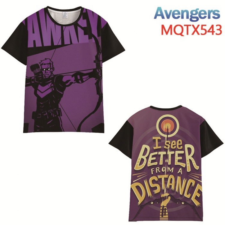 The avengers allianc Full color printed short sleeve t-shirt 10 sizes from XXS to XXXXXL MQTX543