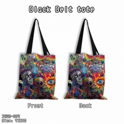 Black shoulder bag shopping ba...
