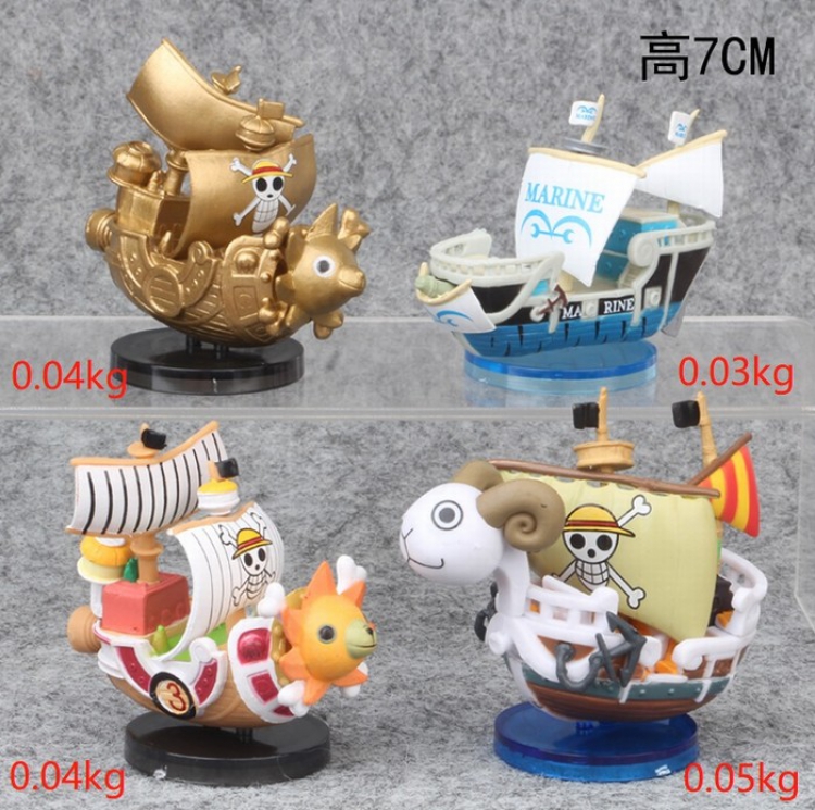One Piece a set of 4 Bagged Figure Decoration 7CM price for 6 Sets