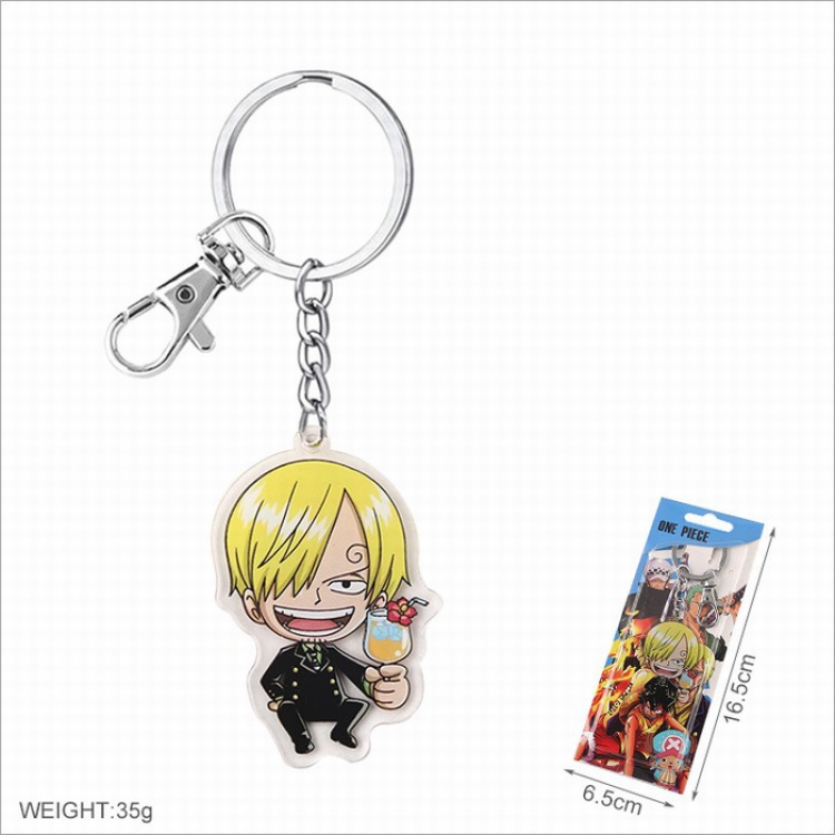 One Piece Acrylic Keychain pendant Style E price for 5 pcs