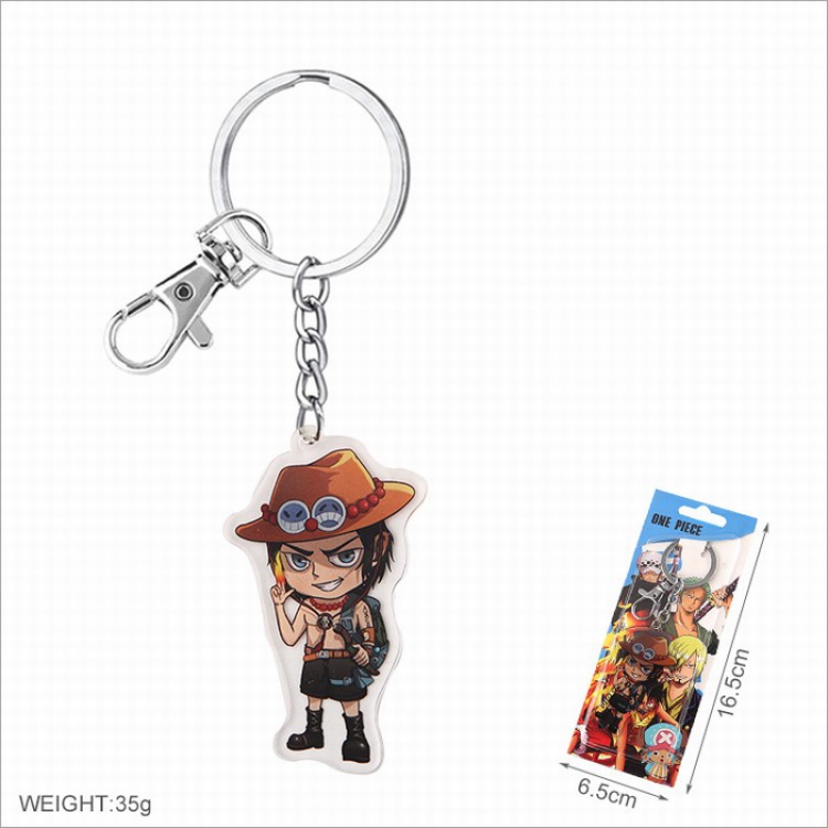 One Piece Acrylic Keychain pendant Style C price for 5 pcs