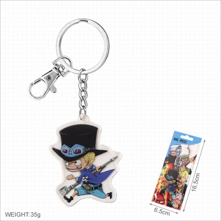 One Piece Acrylic Keychain pendant Style B price for 5 pcs