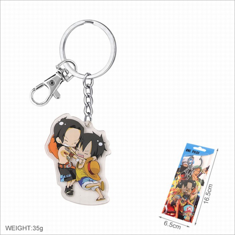 One Piece Acrylic Keychain pendant Style A price for 5 pcs