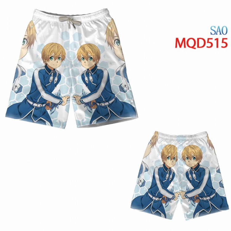 Sword Art Online Beach pants M L XL XXL XXXL MQD515