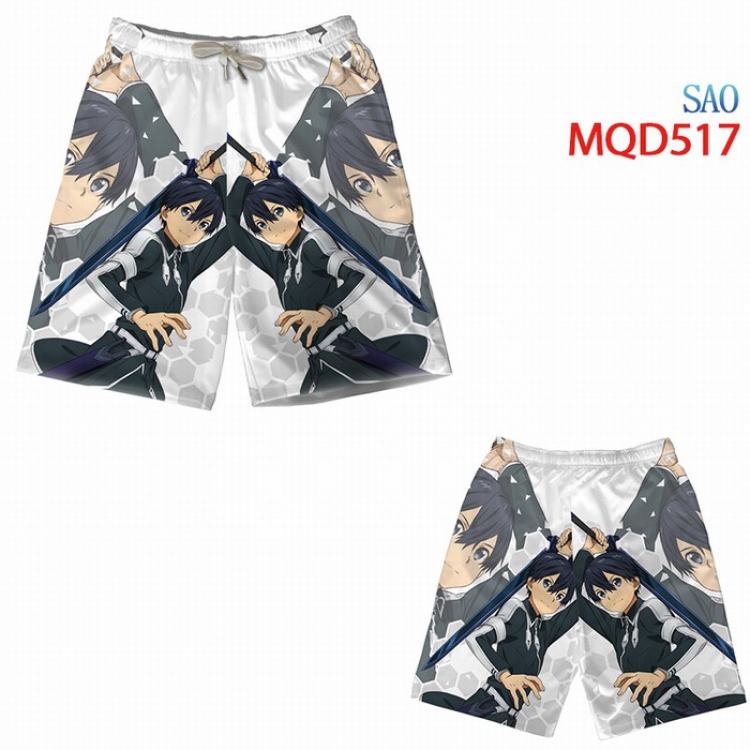 Sword Art Online Beach pants M L XL XXL XXXL MQD517