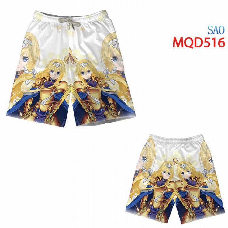 Sword Art Online Beach pants M L XL XXL XXXL MQD516