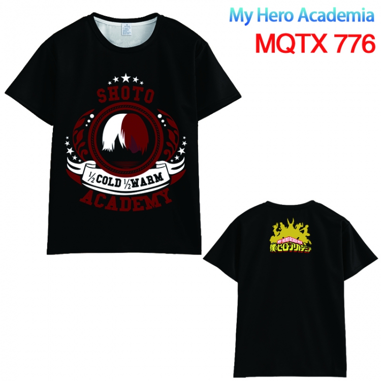 My Hero Academia Full color printed short sleeve t-shirt 10 sizes from XXS to XXXXXL MQTX776