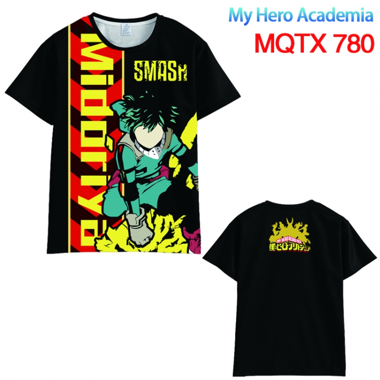My Hero Academia Full color printed short sleeve t-shirt 10 sizes from XXS to XXXXXL MQTX780