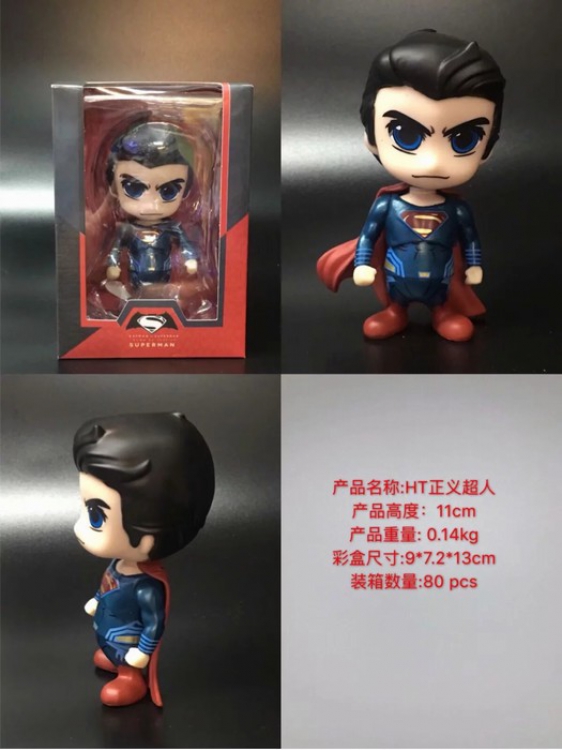 HT Justice League Superman Boxed Figure Decoration 11CM a box of 80