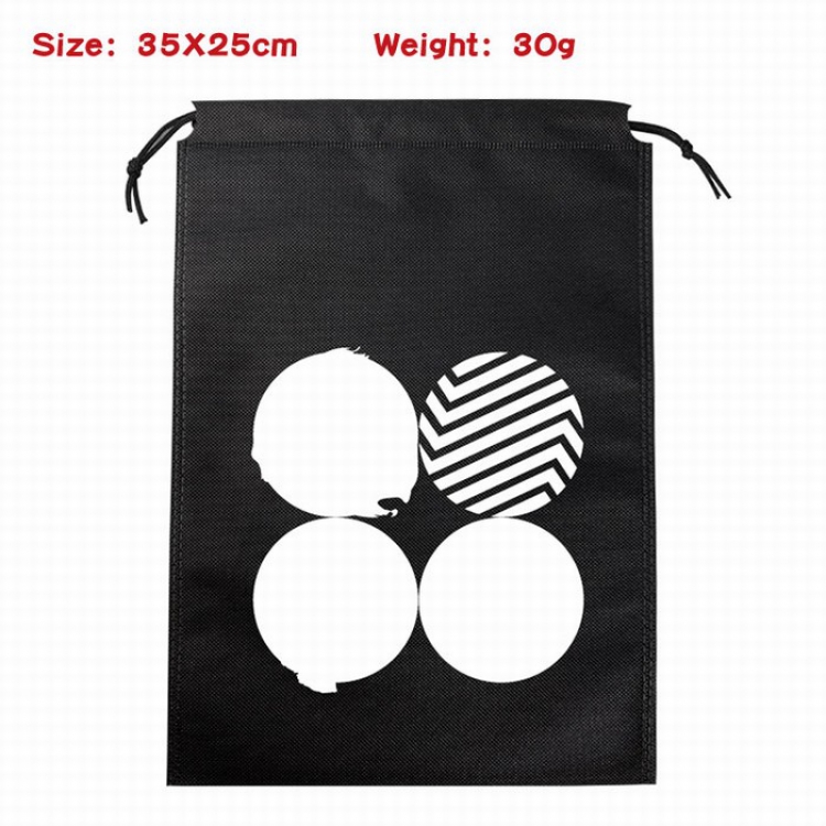 BTS Canvas drawstring storage pouch bag 35X25CM 30G Style 21