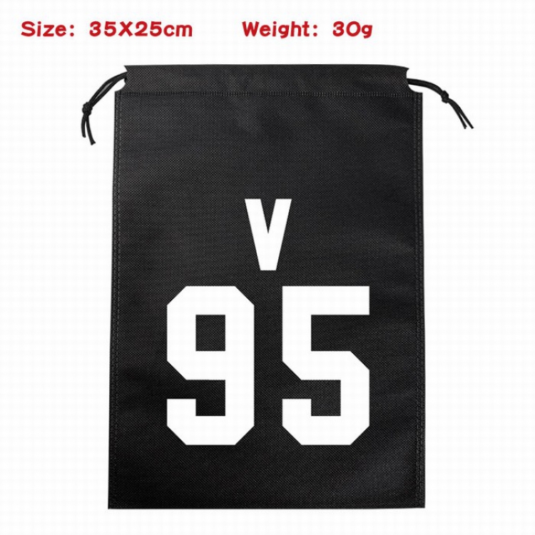 BTS Canvas drawstring storage pouch bag 35X25CM 30G Style 11