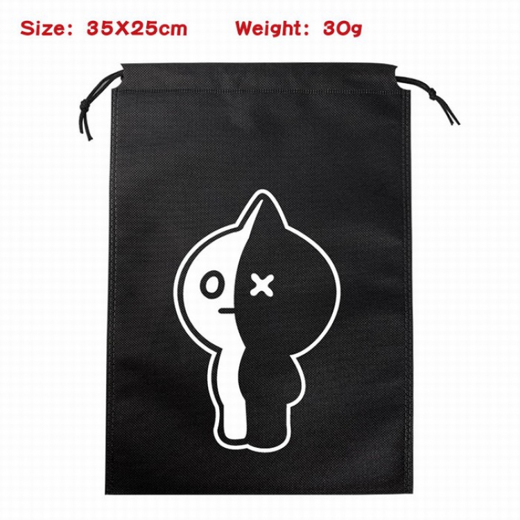 BTS Canvas drawstring storage pouch bag 35X25CM 30G Style 5