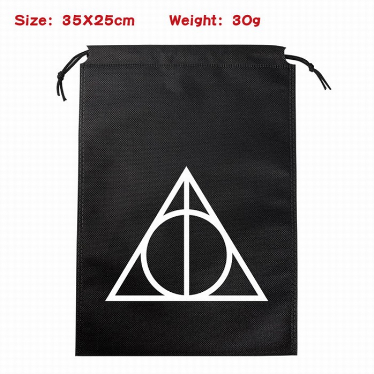 Harry Potter Canvas drawstring storage pouch bag 35X25CM 30G Style 1