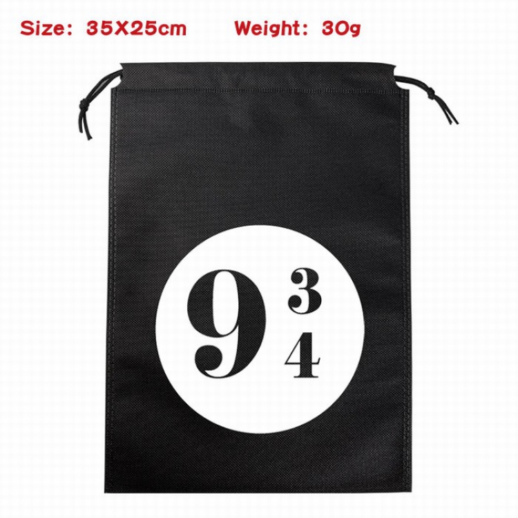 Harry Potter Canvas drawstring storage pouch bag 35X25CM 30G Style 3