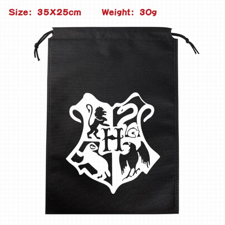 Harry Potter Canvas drawstring storage pouch bag 35X25CM 30G Style 2