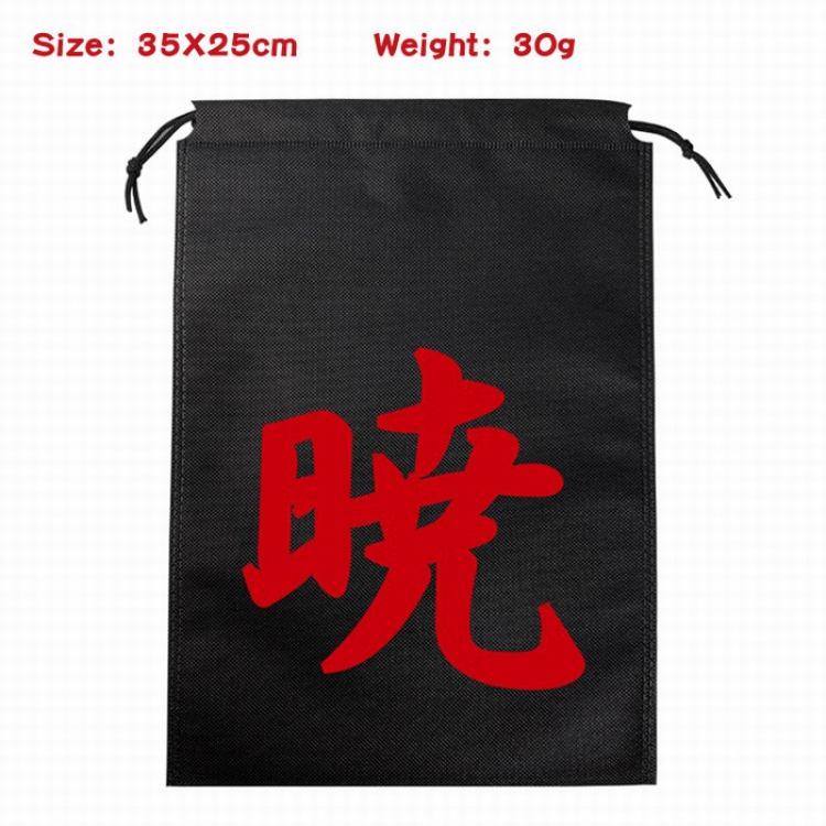 Naruto Canvas drawstring storage pouch bag 35X25CM 30G Style 10