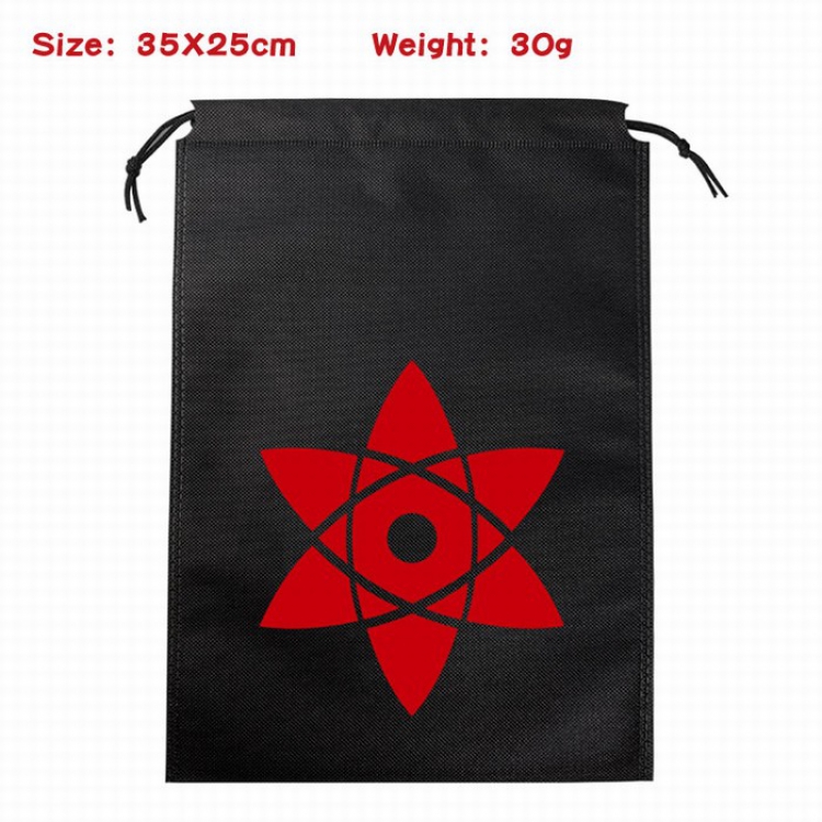 Naruto Canvas drawstring storage pouch bag 35X25CM 30G Style 2