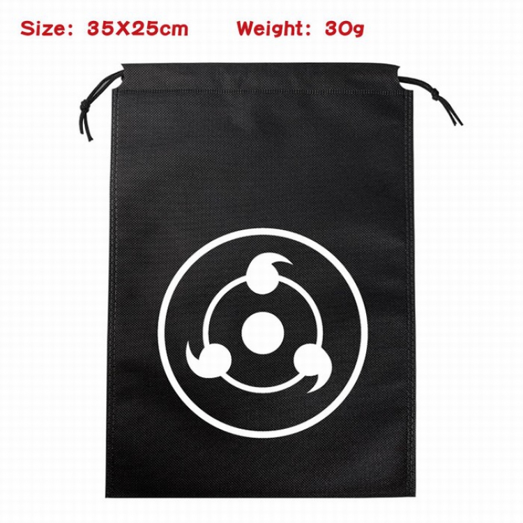 Naruto Canvas drawstring storage pouch bag 35X25CM 30G Style 5