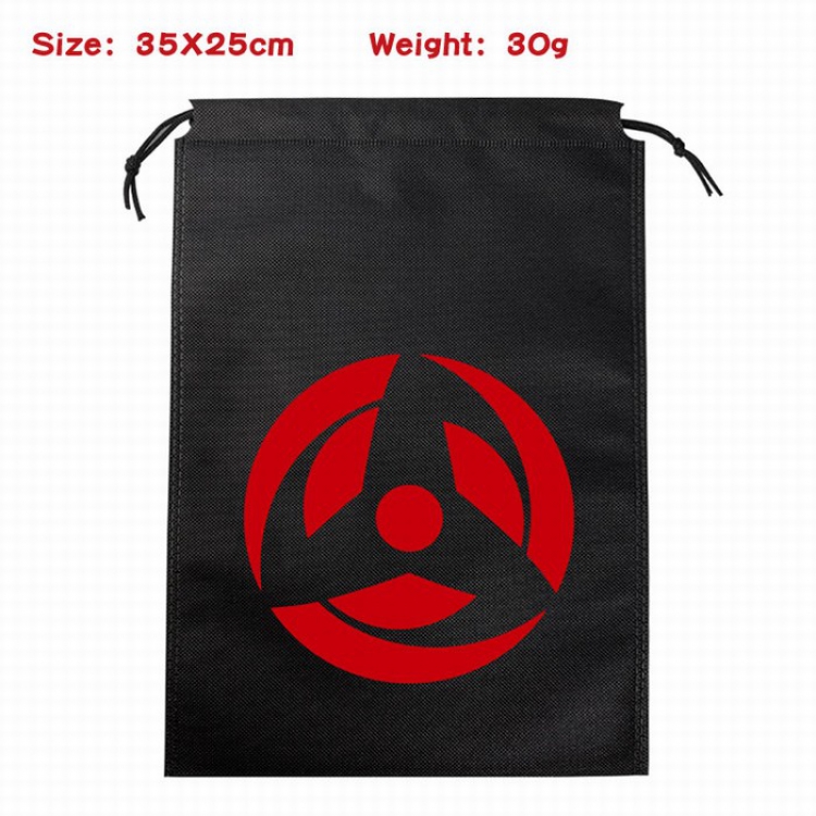 Naruto Canvas drawstring storage pouch bag 35X25CM 30G Style 6