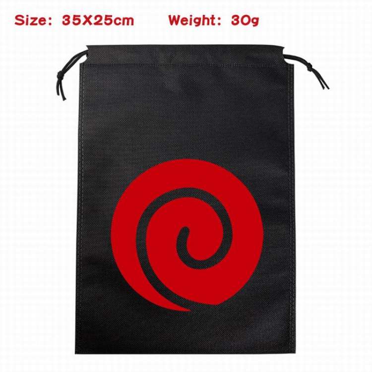 Naruto Canvas drawstring storage pouch bag 35X25CM 30G Style 9