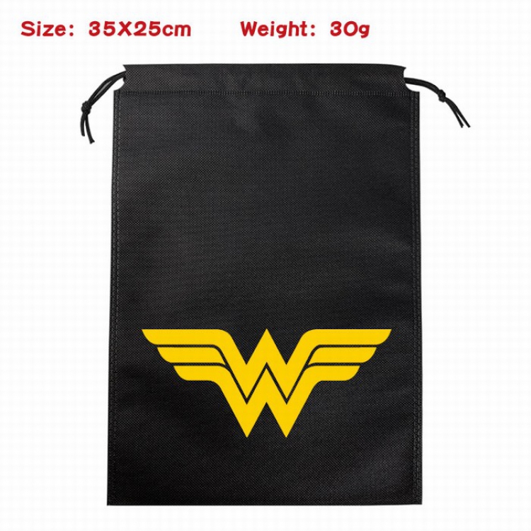 Superhero series Canvas drawstring storage pouch bag 35X25CM 30G Style 1