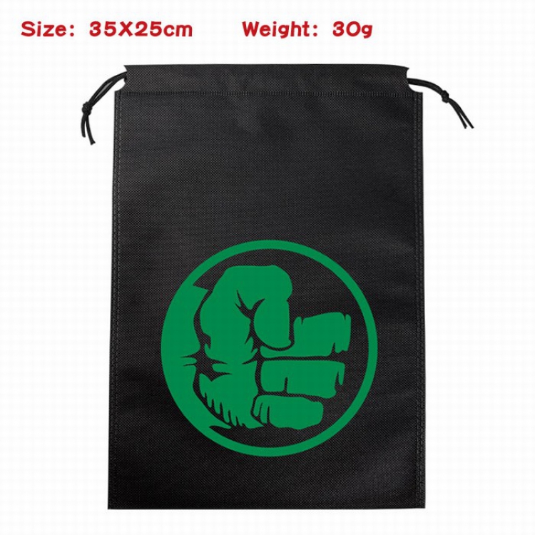 Superhero series Canvas drawstring storage pouch bag 35X25CM 30G Style 11