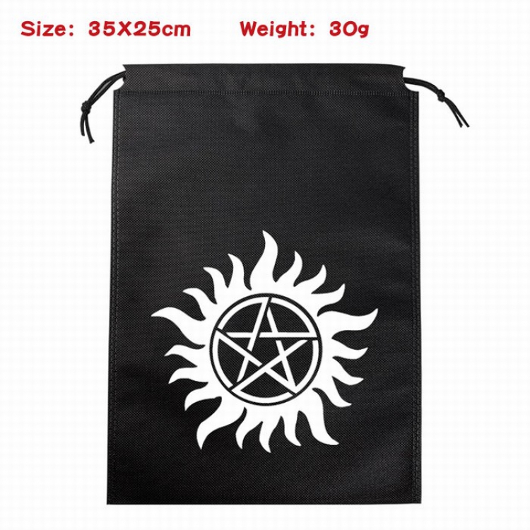 Superhero series Canvas drawstring storage pouch bag 35X25CM 30G Style 8