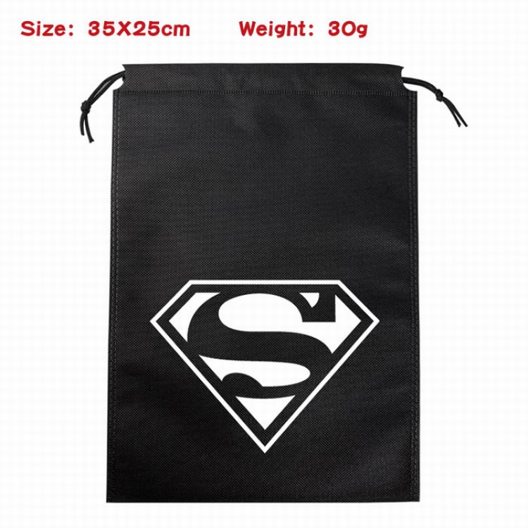 Superhero series Canvas drawstring storage pouch bag 35X25CM 30G Style 9