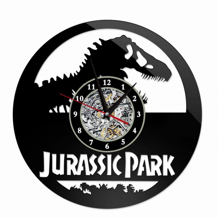 Jurassic Park Creative painting wall clocks and clocks PVC material No battery Style 1