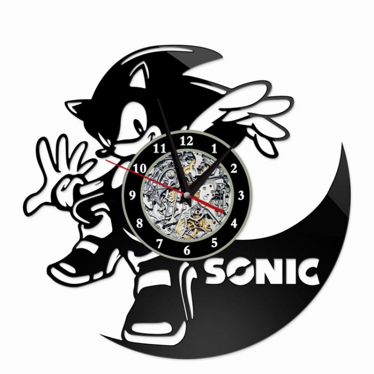 SonictheHedgehogSeries Creative painting wall clocks and clocks PVC material No battery Style 2