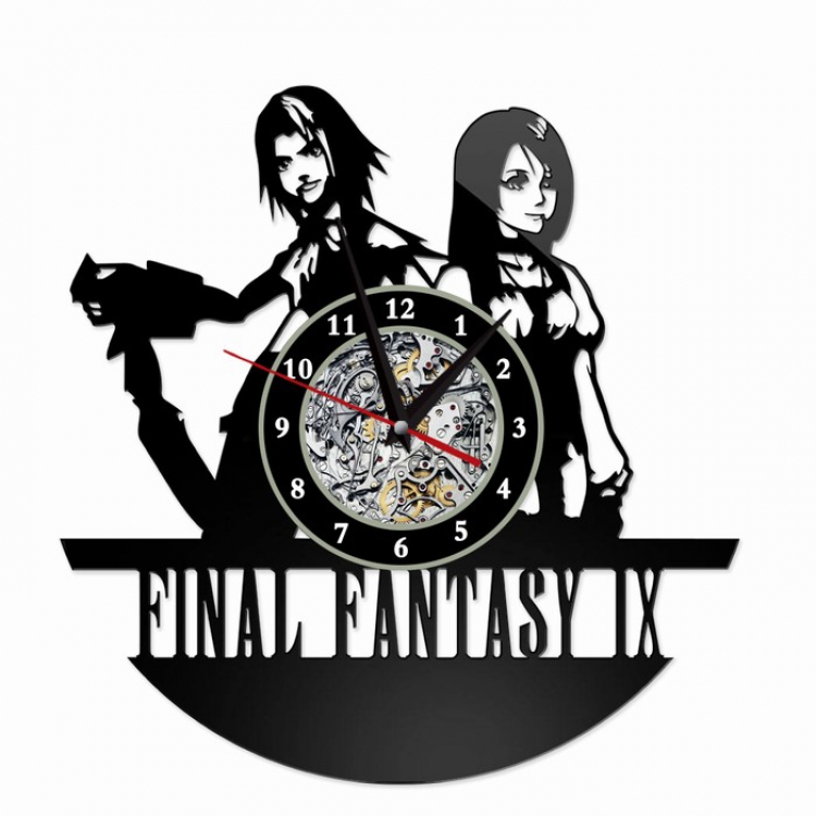 Final Fantasy Creative painting wall clocks and clocks PVC material No battery Style 3