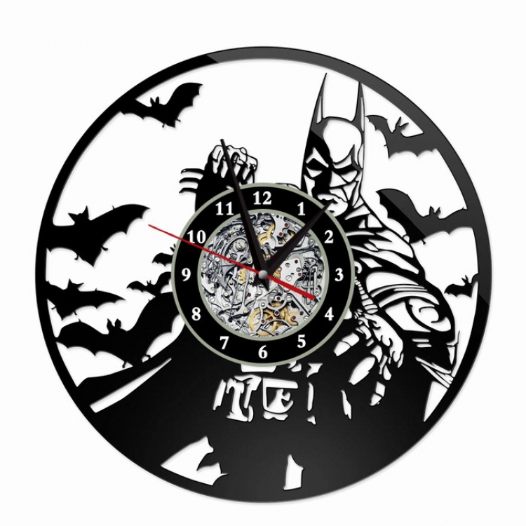 Batman Creative painting wall clocks and clocks PVC material No battery Style 3