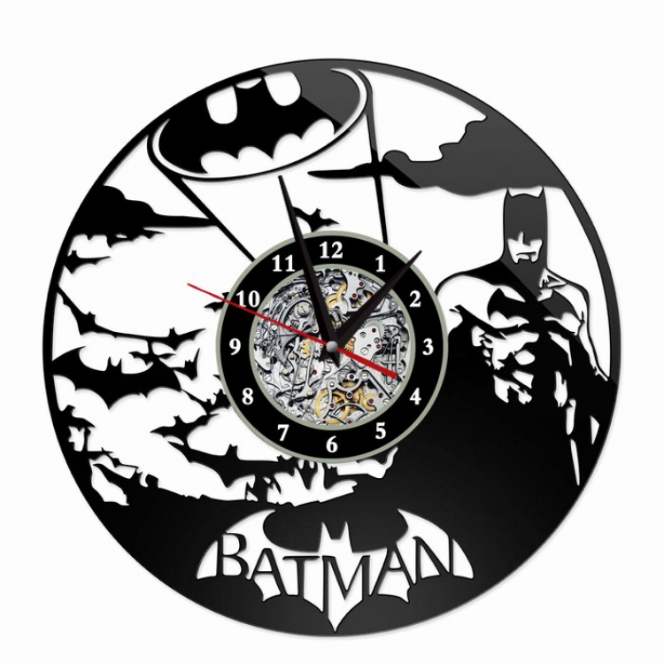 Batman Creative painting wall clocks and clocks PVC material No battery Style 4