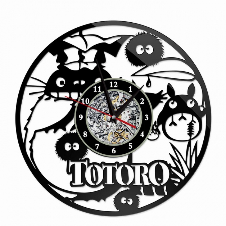TOTORO Creative painting wall clocks and clocks PVC material No battery Style 17